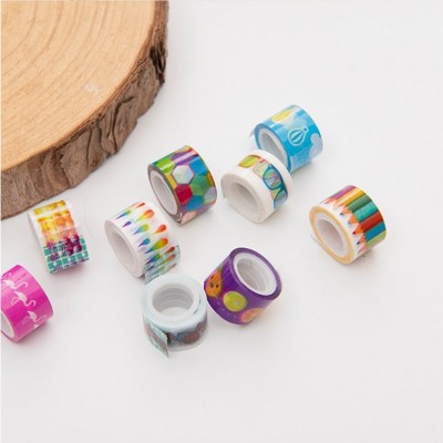 Custom printed self adhesive color decoration masking paper wholesale washi tape